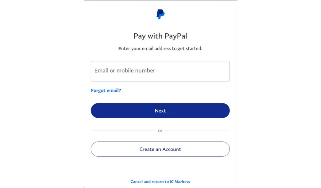 Đăng ký hoặc đăng nhập tài khoản Paypal