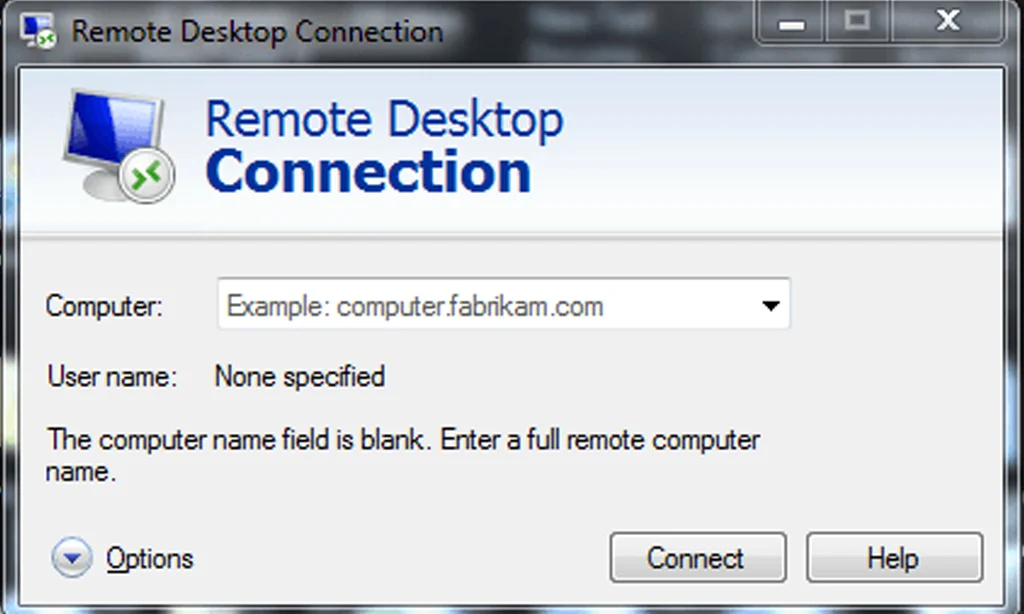 Phần mềm Remote Desktop Connection (RDC)